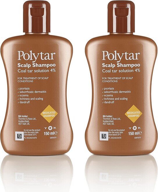 Polytar Scalp Shampoo - 150ml - Pack of 2